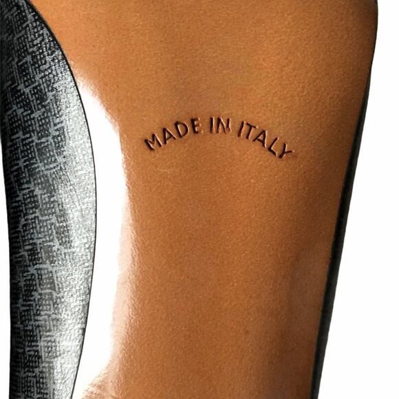 Salvatore Ferragamo Loredana Pump Black Gray 9 VTG - Picture 14 of 15